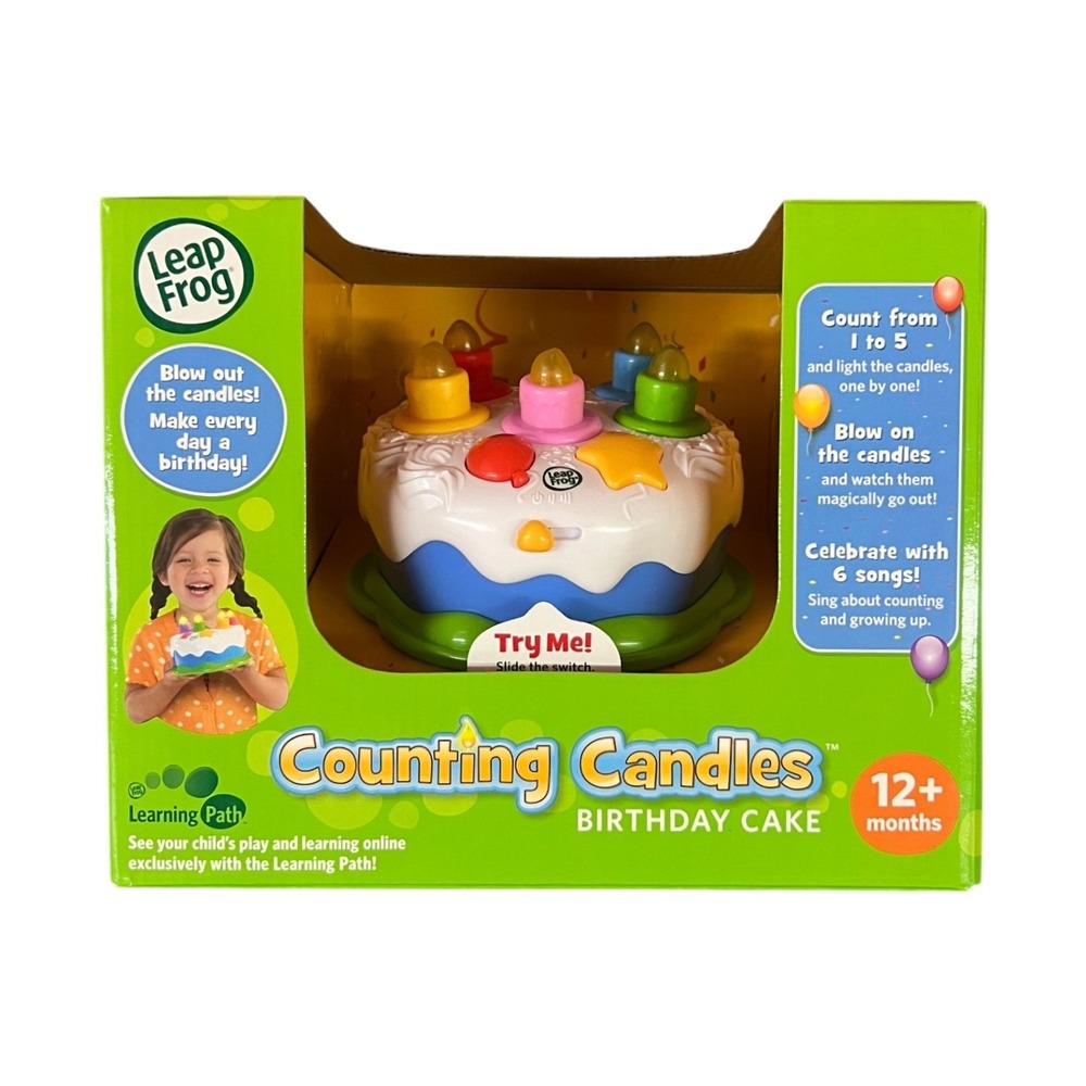 Leap Frog Counting Candles Birthday Cake Musical Toy Ages 12 Months+